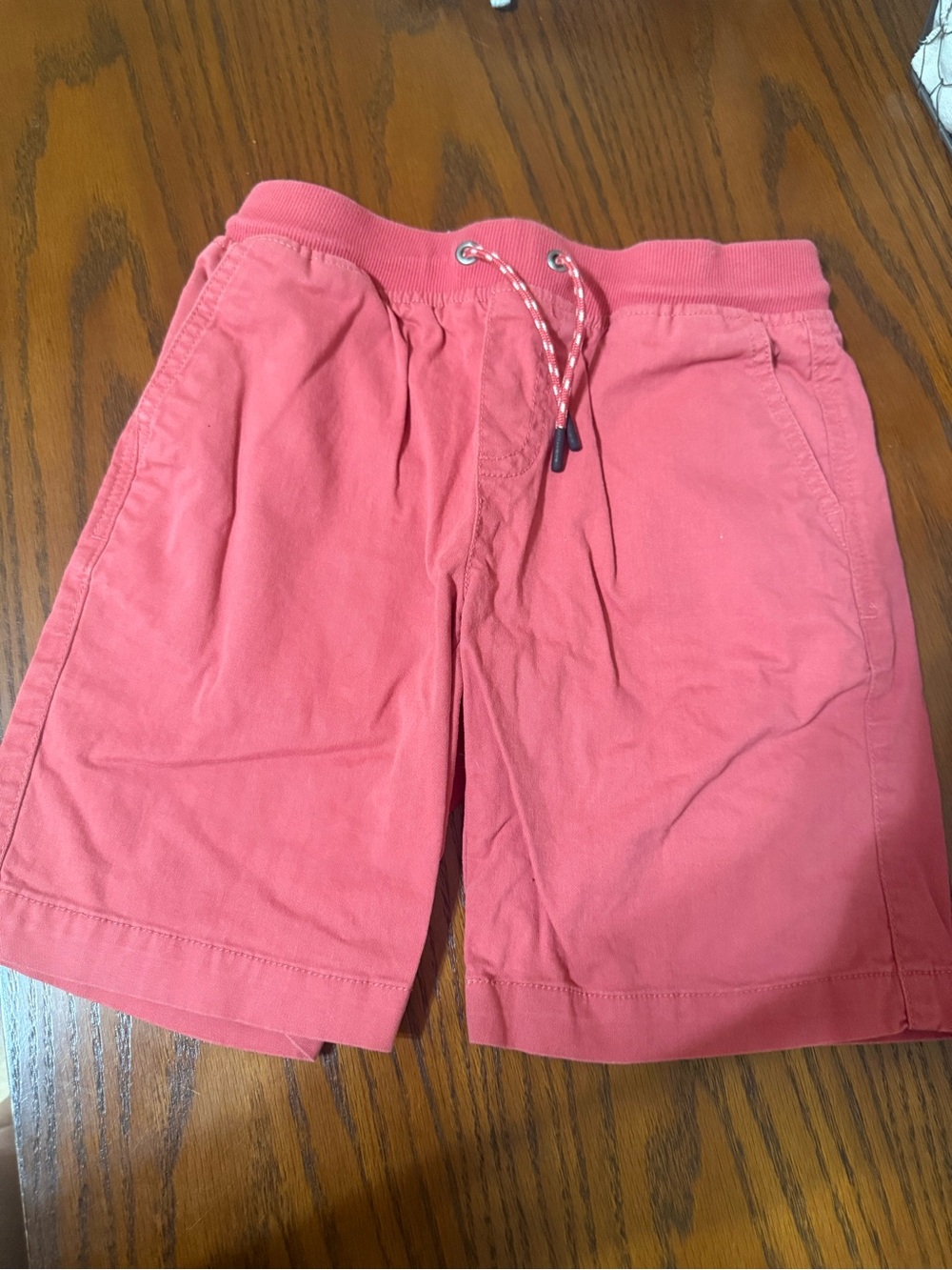 Kids Coral Casual Drawstring Shorts
